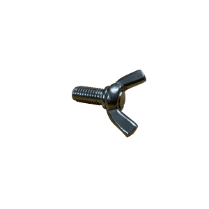 Souvla braai wing bolt for legs with white background