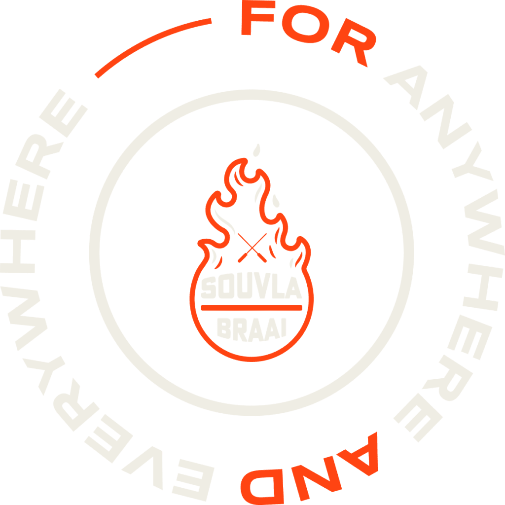 Rotating Souvla Braai fire ball for anywhere and everywhere