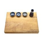 Souvla Braai Oak Chopping Board with bowls on top for decoration